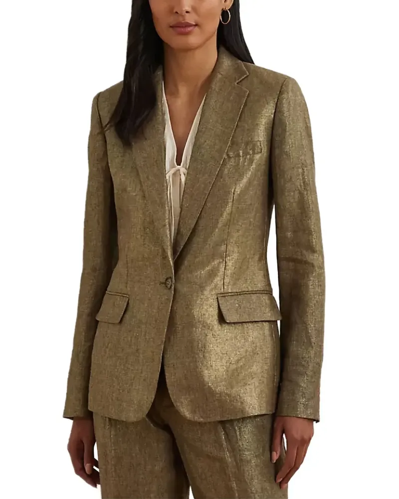 Ralph Lauren Blazer im Metallic-Look - Grün Grün