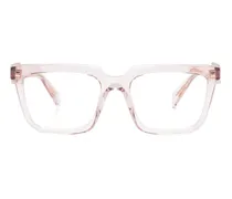 Brille mit eckigem Gestell - Rosa