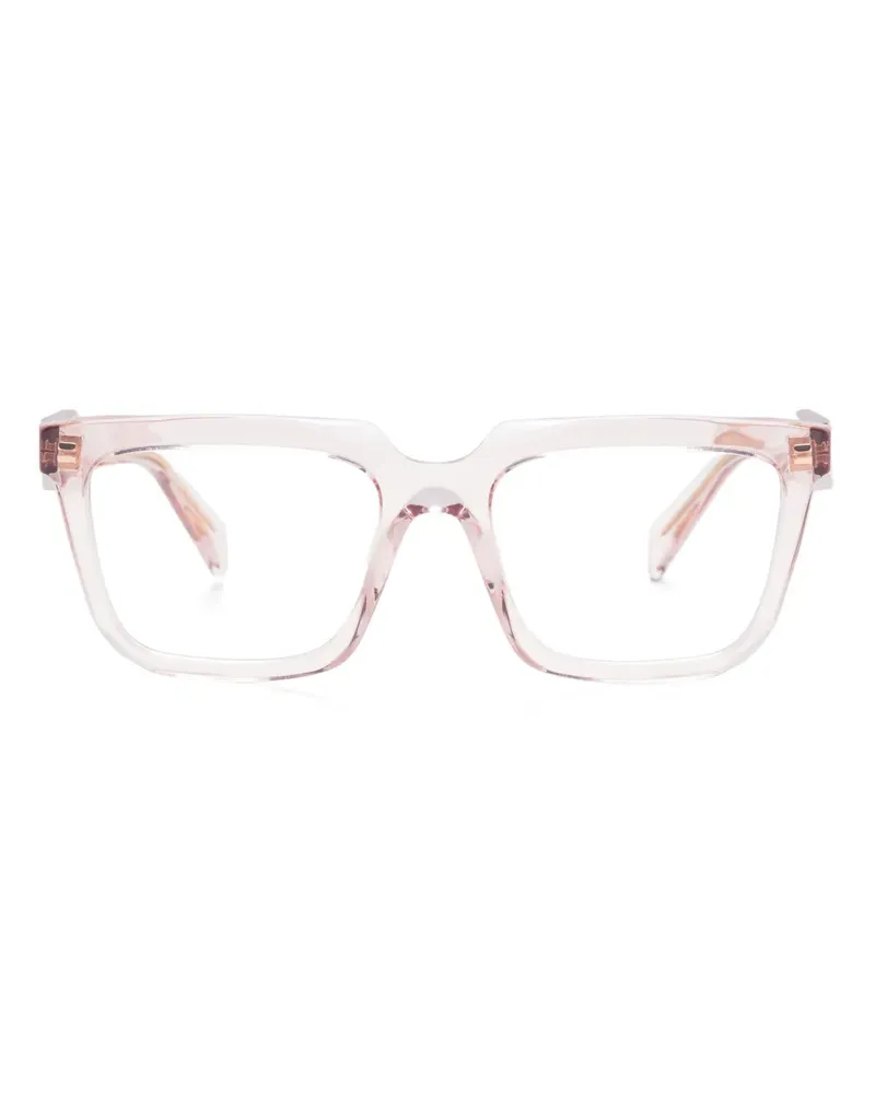 Prada Brille mit eckigem Gestell - Rosa Rosa