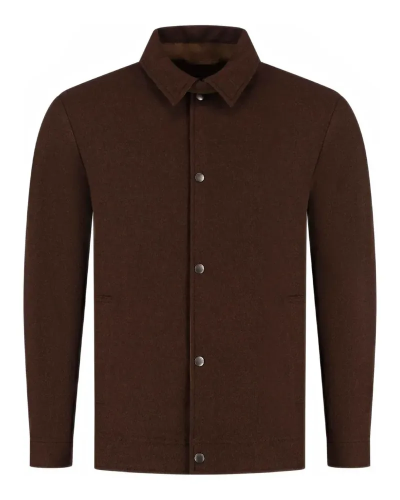 Woolrich Jacke mit Logo-Patch - Braun Braun
