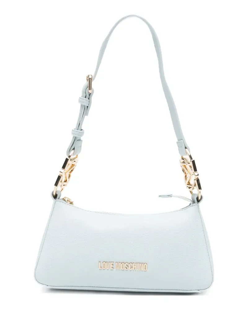 Moschino logo-detail shoulder bag - Blau Blau