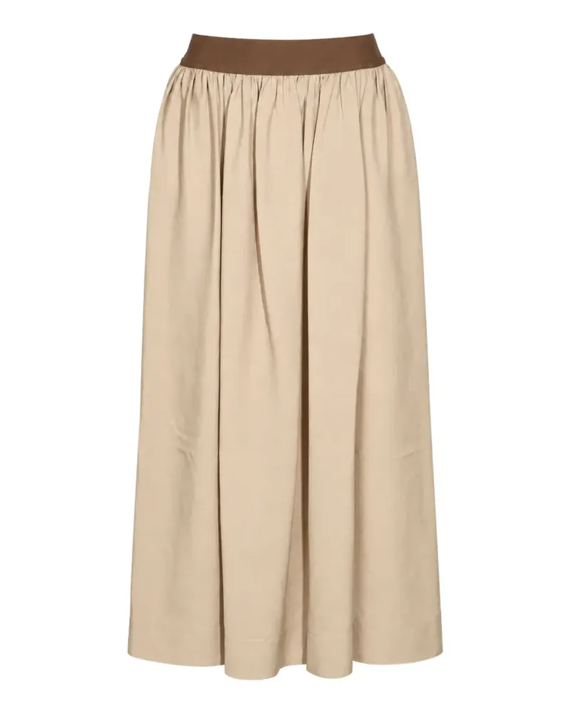 Uma Wang gathered elasticated maxi skirt - Nude Nude