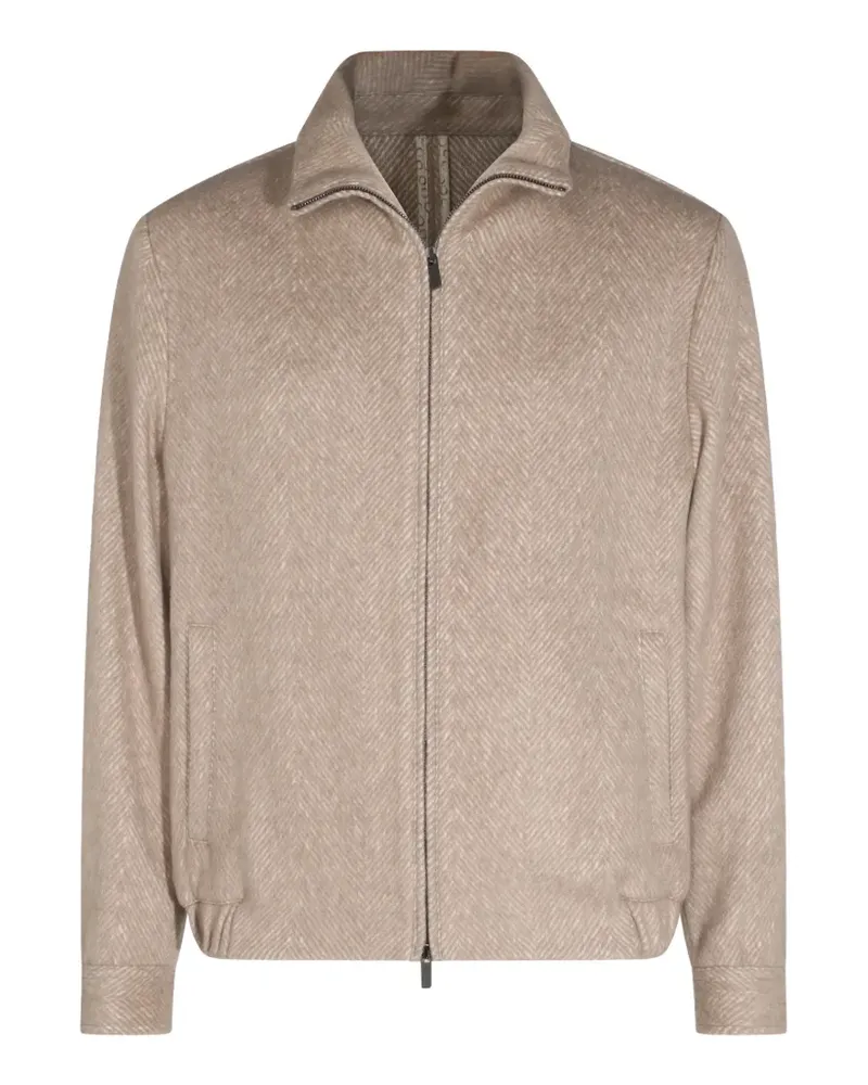 Altea Jacke mit Fischgrätenmuster - Nude Nude