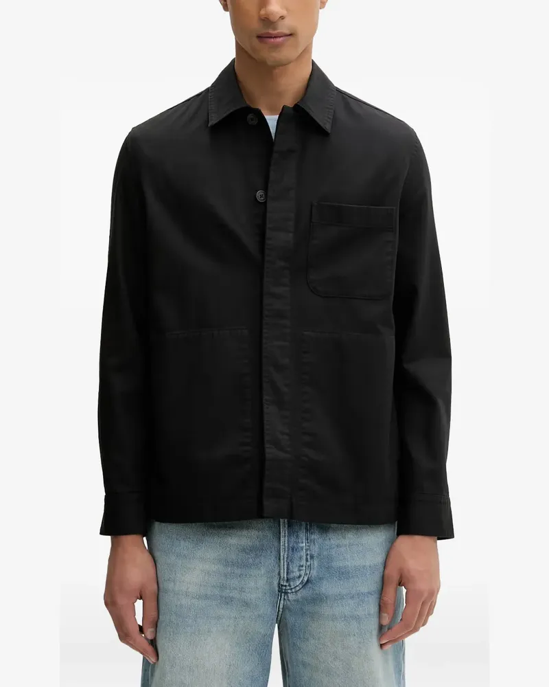 Marc O'Polo button-up chest-pocket jacket - Schwarz Schwarz