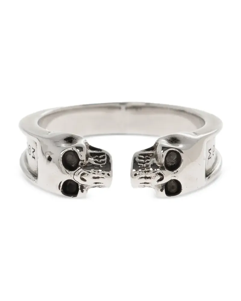 Alexander McQueen skull ring - Silber Silber