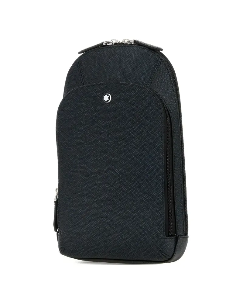 Montblanc Umhängetasche aus Leder - Schwarz Schwarz