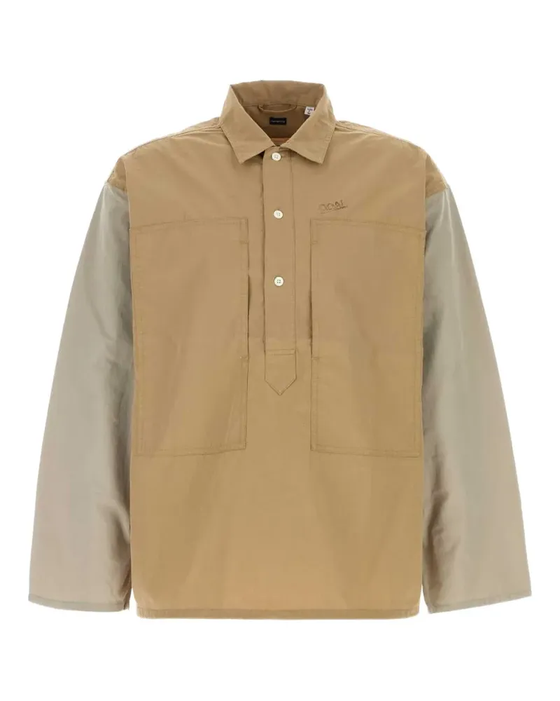 nanamica Pullover Hemdjacke - Nude Nude