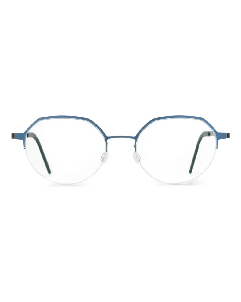 Lindberg geometric-frame glasses - Blau Blau