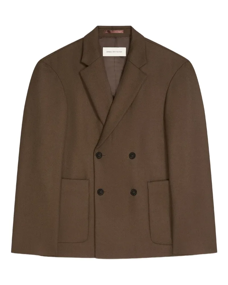 Dries van Noten Doppelreihiges Sakko - Braun Braun