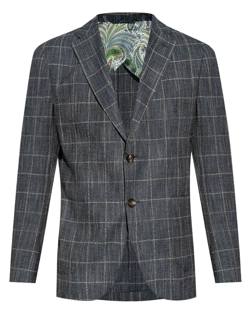 Etro Kariertes Sakko - Blau Blau