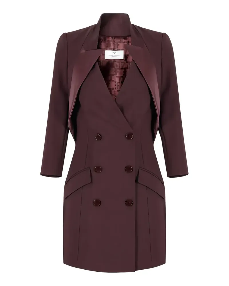 Elisabetta Franchi double-breasted mini dress - Braun Braun