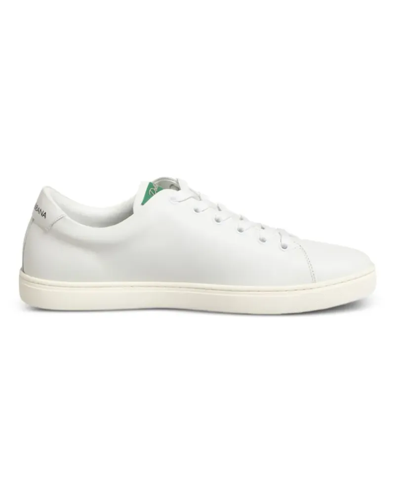 Dolce & Gabbana Sneakers mit Rosenstickerei - Weiß Weiß