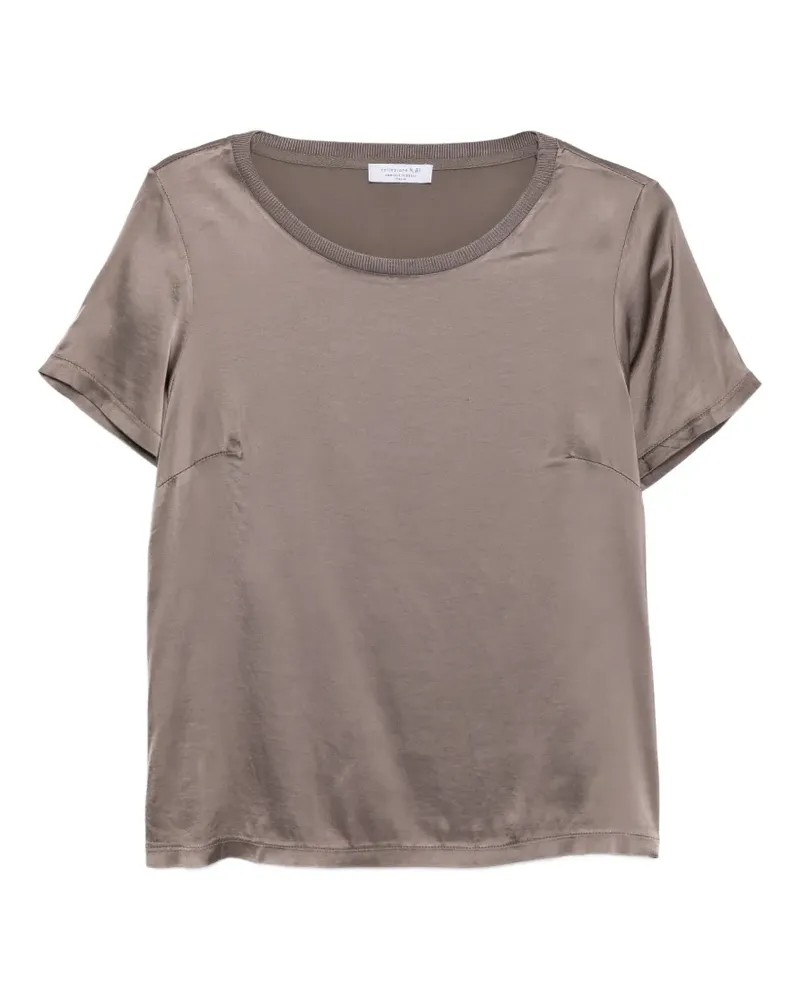 Daniele Fiesoli T-Shirt mit Nahtdetail - Braun Braun
