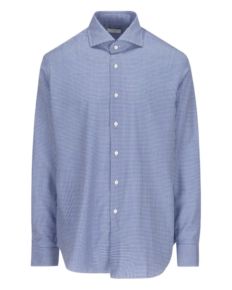 XACUS check-pattern shirt - Blau Blau