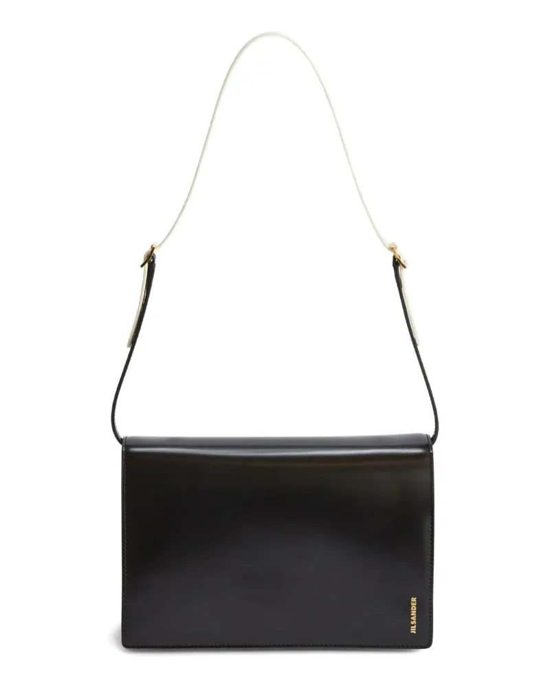 Jil Sander Kleine File Schultertasche - Schwarz Schwarz