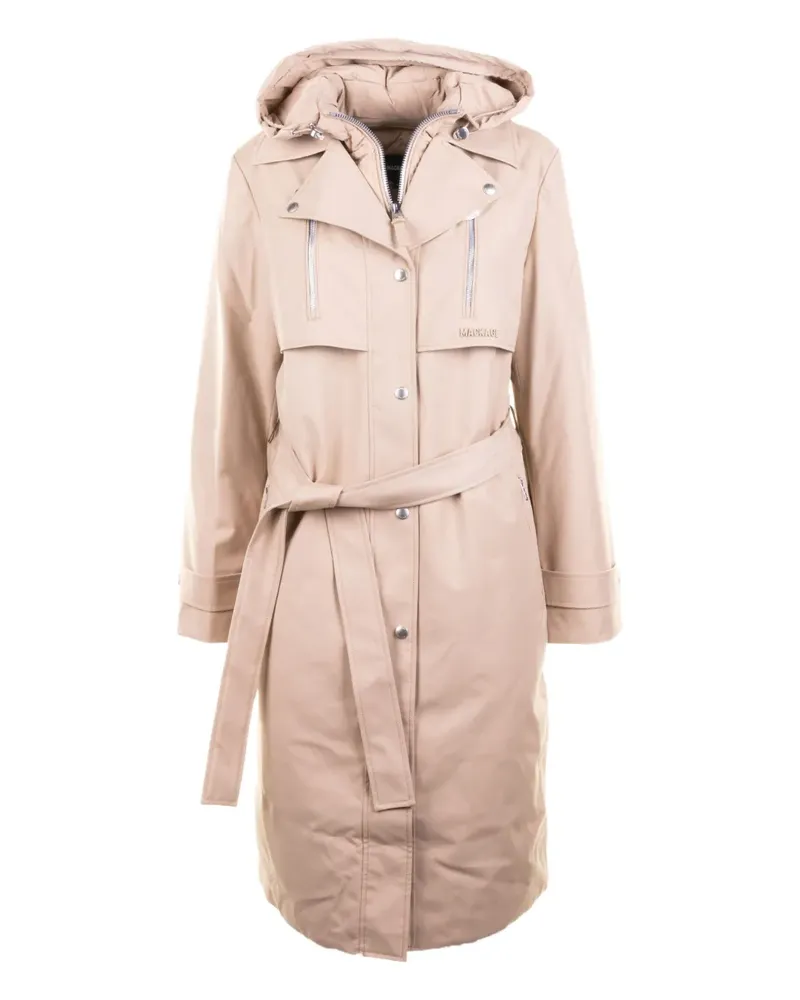 Mackage belted hooded coat - Nude Nude