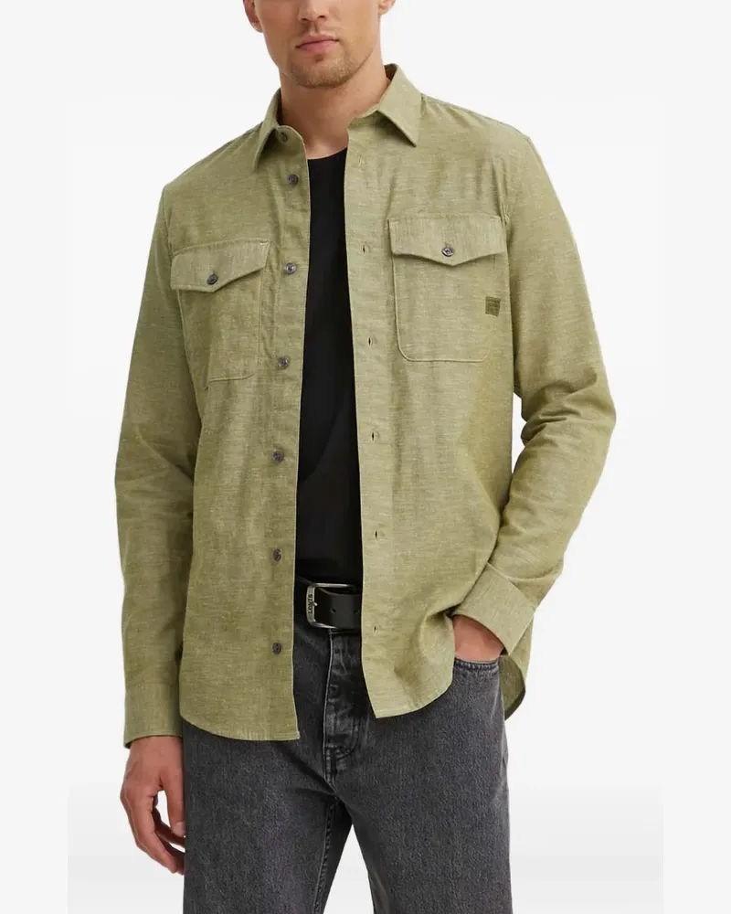 G-STAR RAW Marine Hemd mit Klappentasche - Grün Grün