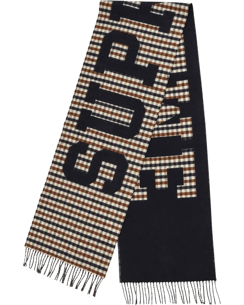 Supreme Being x Aquascutum Schal mit Karomuster - Schwarz Schwarz