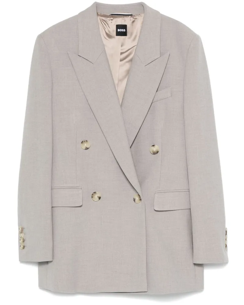 HUGO BOSS Doppelreihiger Blazer - Grau Grau