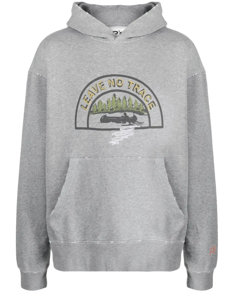 PRESIDENT’s Hoodie mit grafischem Print - Grau Grau