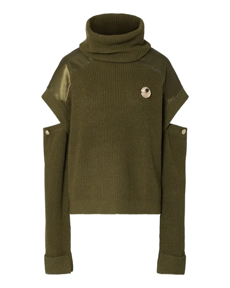 Liu Jo turtleneck sweater with cut-out - Grün Grün
