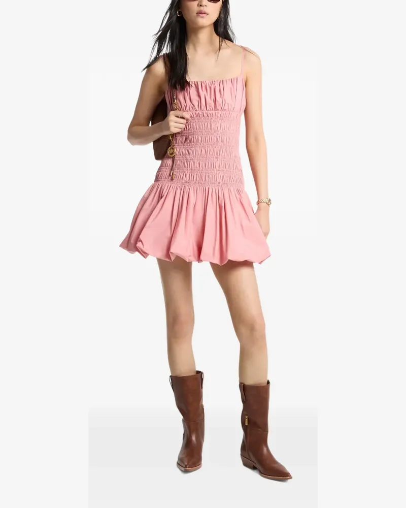 Michael Kors Gesmoktes Minikleid - Rosa Rosa