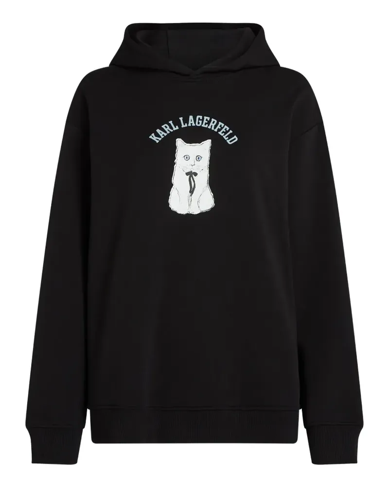 Karl Lagerfeld Ikon Choupette Hoodie - Schwarz Schwarz