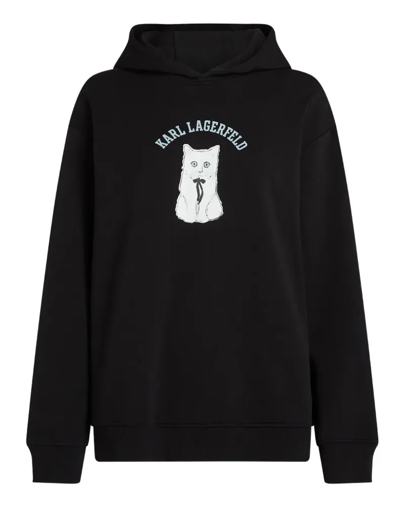 Karl Lagerfeld Ikon Choupette Hoodie - Schwarz Schwarz