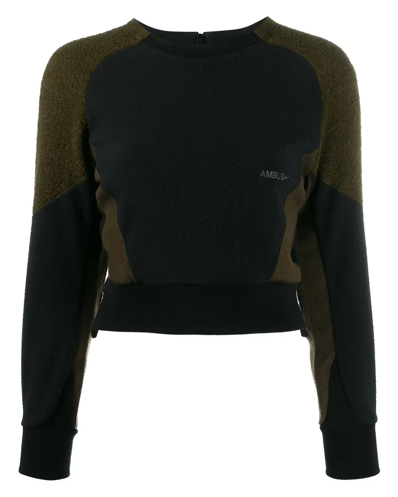AMBUSH Fleece-Sweatshirt - Schwarz Schwarz