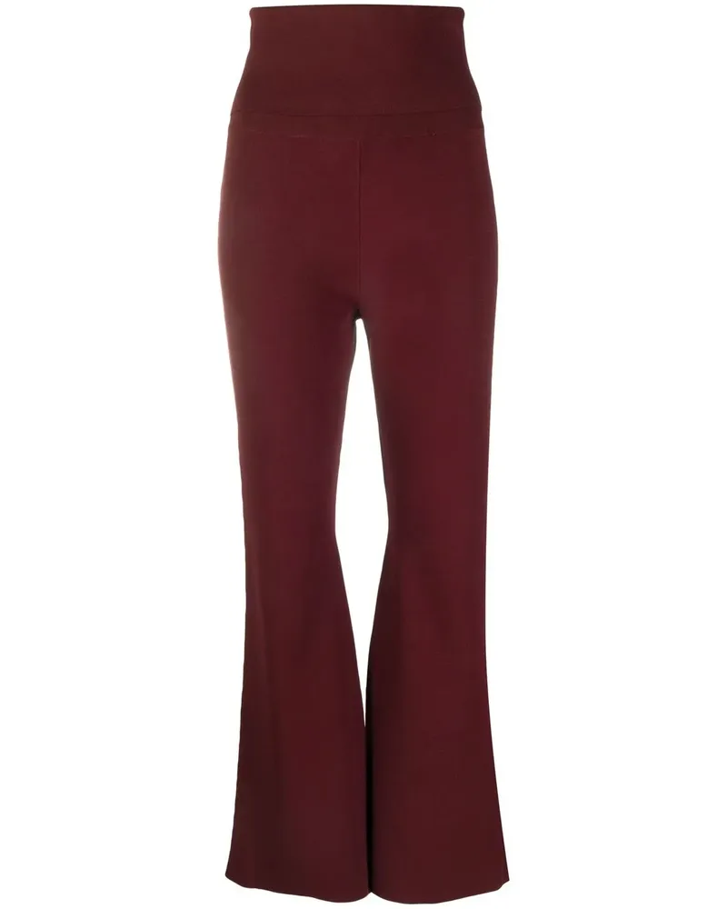 Stella McCartney Hoch sitzende Schlaghose - Rot Rot