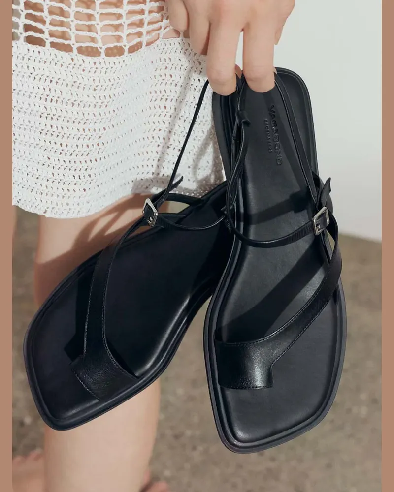 Vagabond Sandalen mit Schnallenverschluss - Schwarz Schwarz
