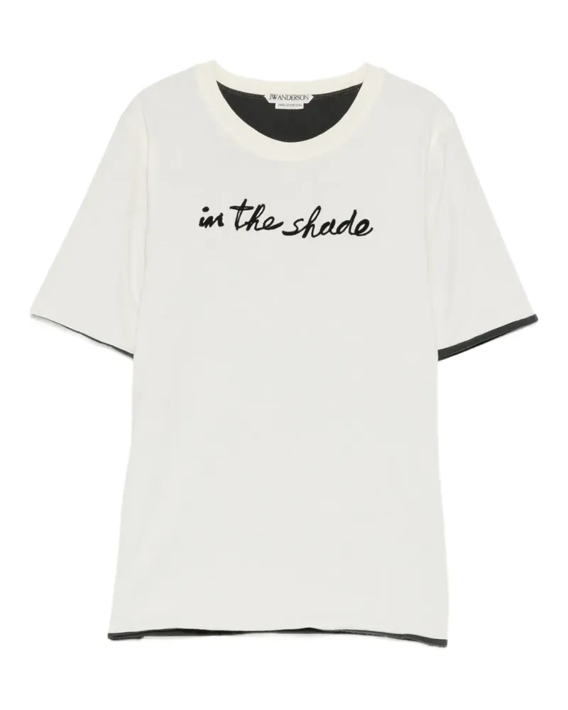 J.W.Anderson T-Shirt mit Slogan-Print - Nude Nude