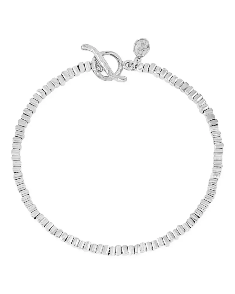 Dower & Hall Geometrisch gemustertes Armband - Silber Silber
