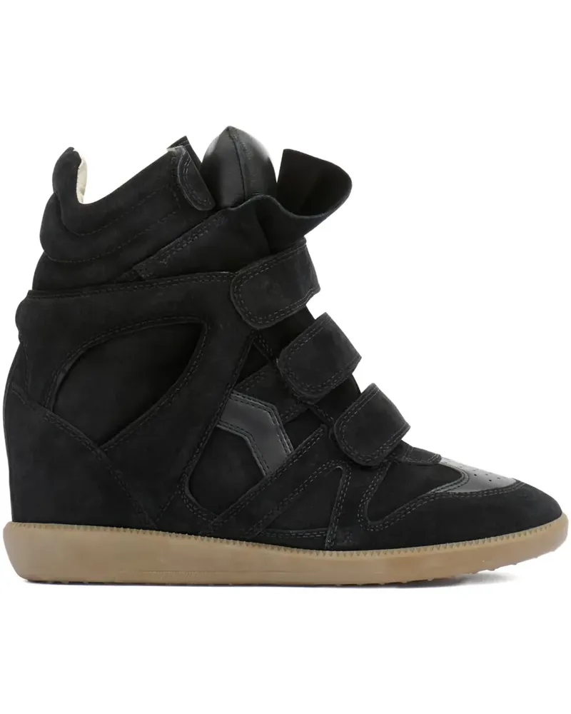 Isabel Marant Wedge-Sneakers mit Klettverschluss - Schwarz Schwarz