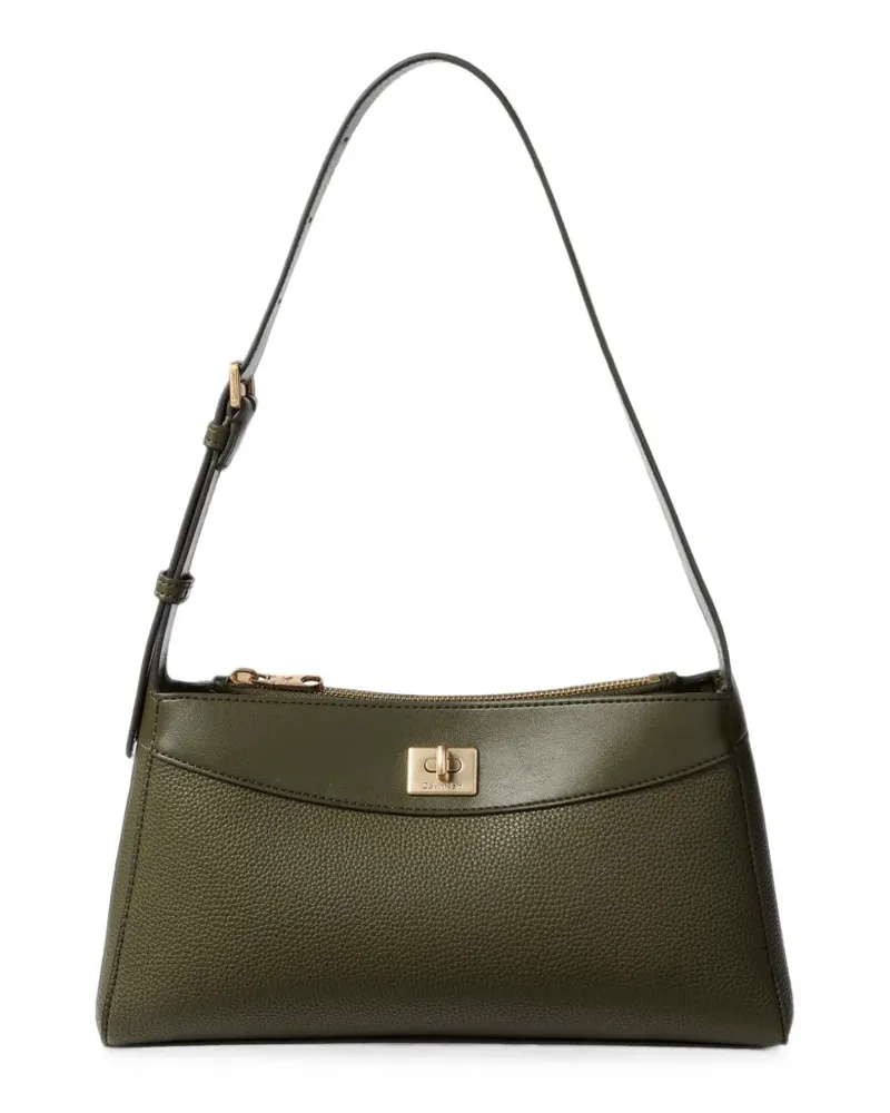 Calvin Klein grainy-texture twist-lock shoulder bag - Grün Grün