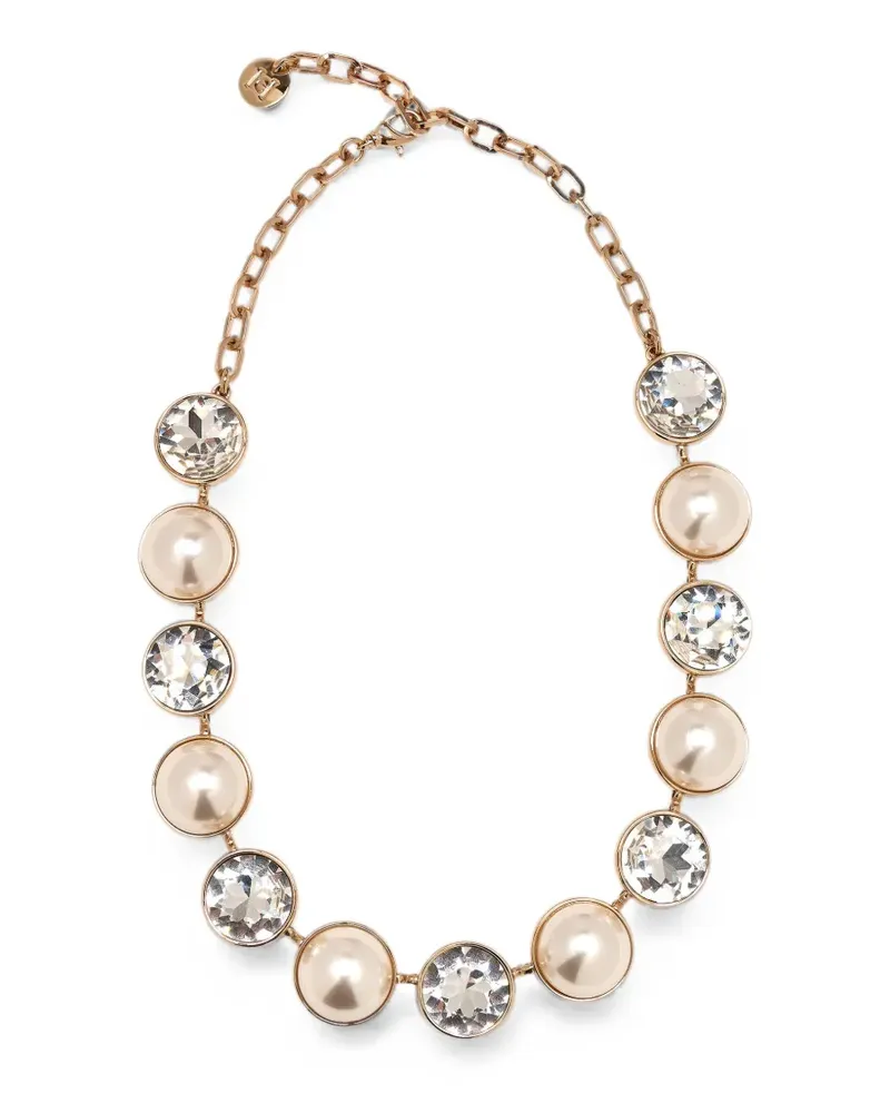Carolina Herrera New York crystal-embellishments necklace - Gold Gold