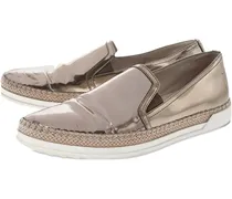 Slip-On-Sneakers aus Lackleder - Gold