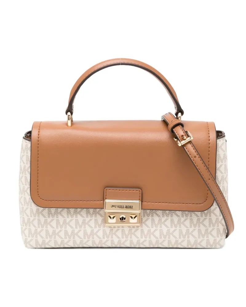 Michael Kors monogram-pattern crossbody bag - Nude Nude