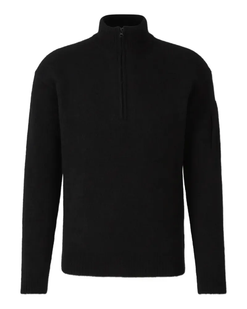 C.P. Company Pullover mit Linsen-Detail - Schwarz Schwarz