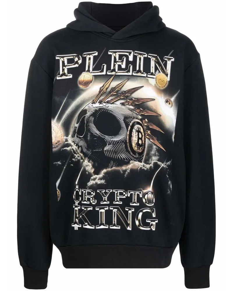 Philipp Plein Crypto King Hoodie - Schwarz Schwarz