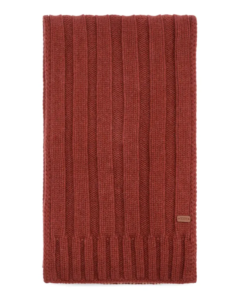 TOD'S Gerippter Schal - Rot Rot