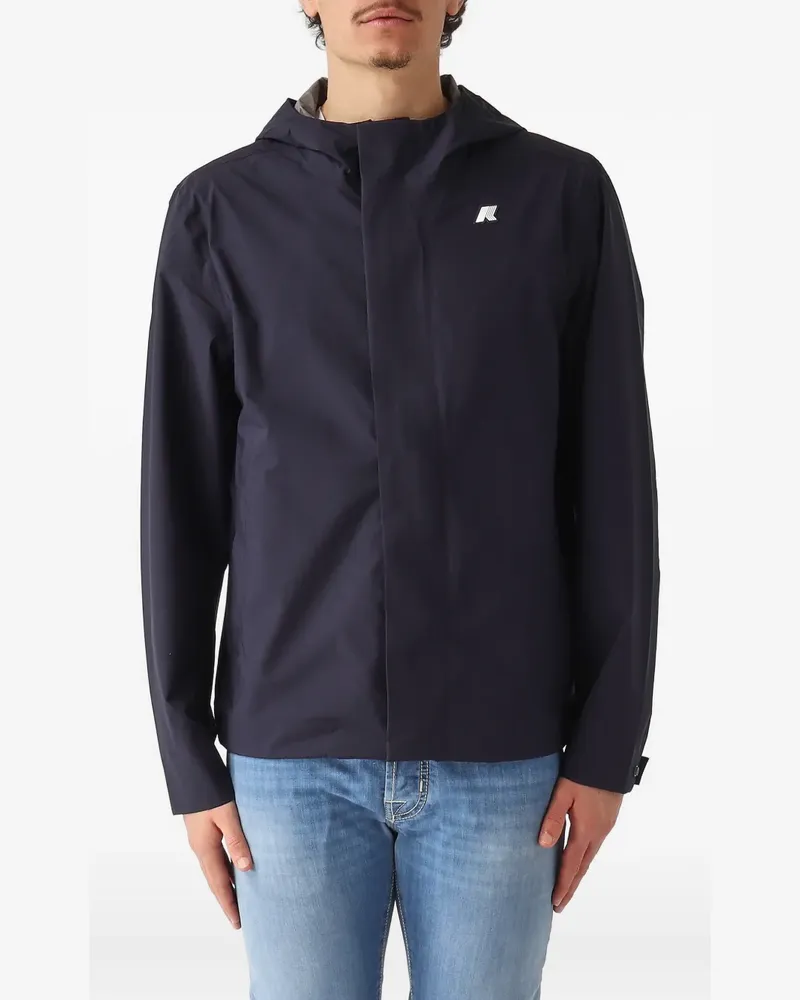K-Way Jacke mit Kapuze - Schwarz Schwarz