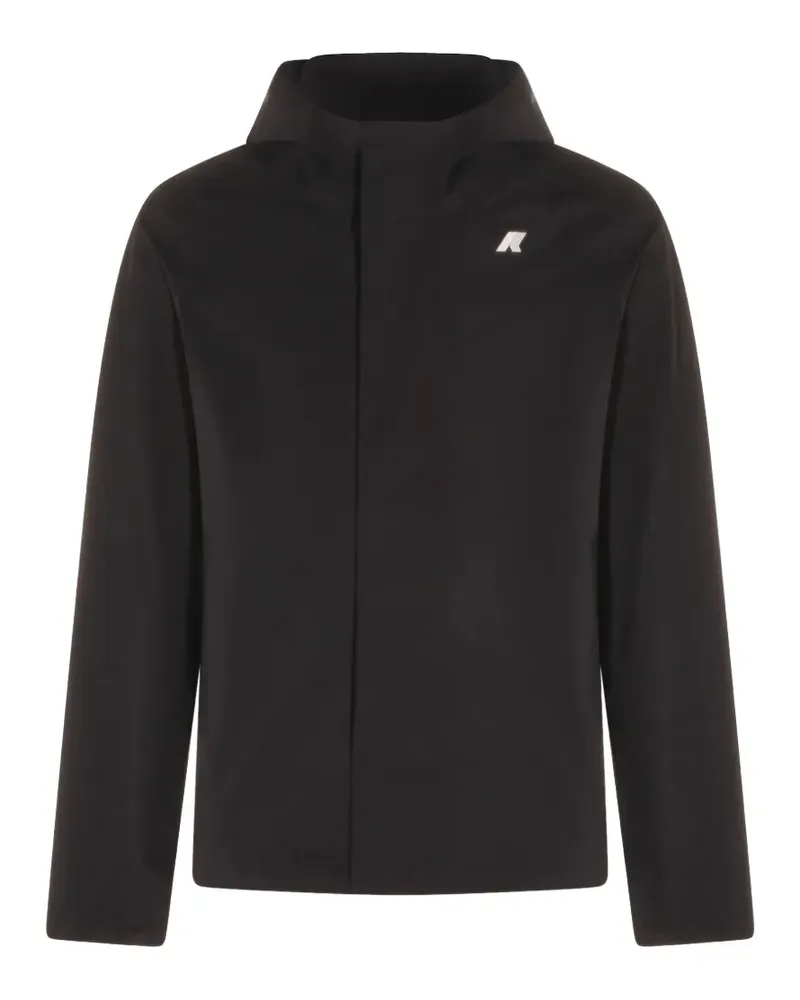 K-Way Jacke mit Kapuze - Schwarz Schwarz