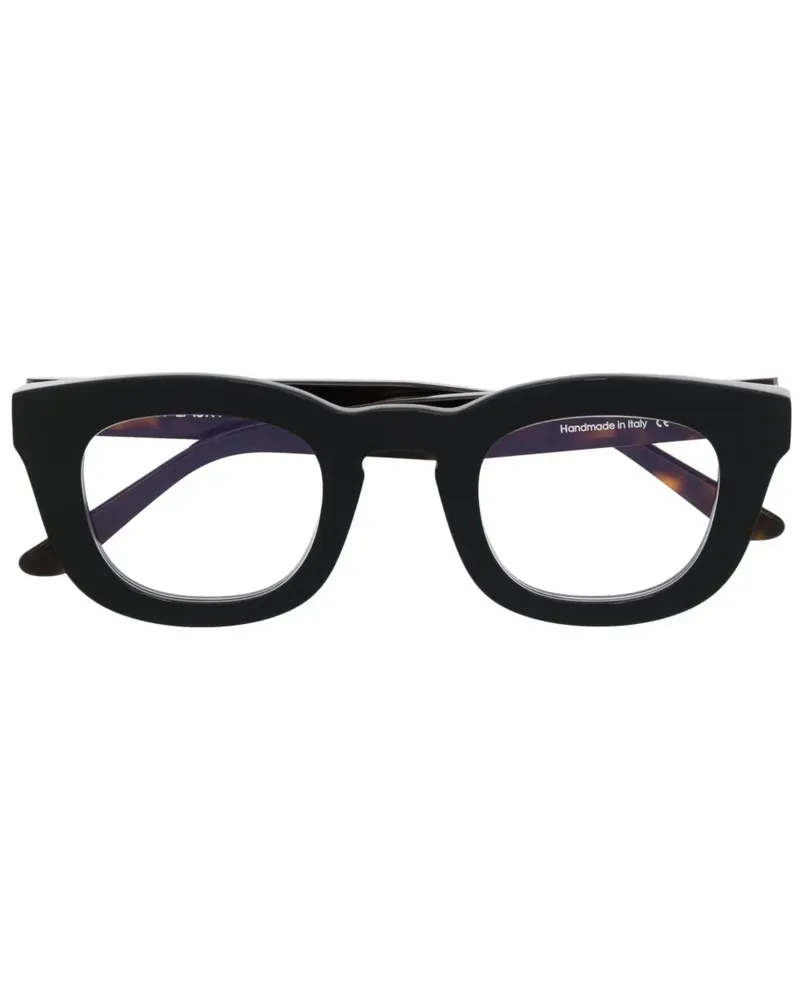 Thierry Lasry Eckige Thundery Brille - Schwarz Schwarz