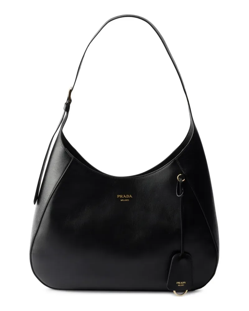 Prada Große Boogie Tasche - Schwarz Schwarz