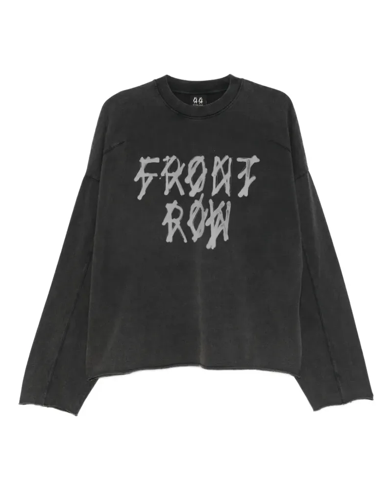 44 LABEL GROUP Klassisches Langarmshirt - Schwarz Schwarz