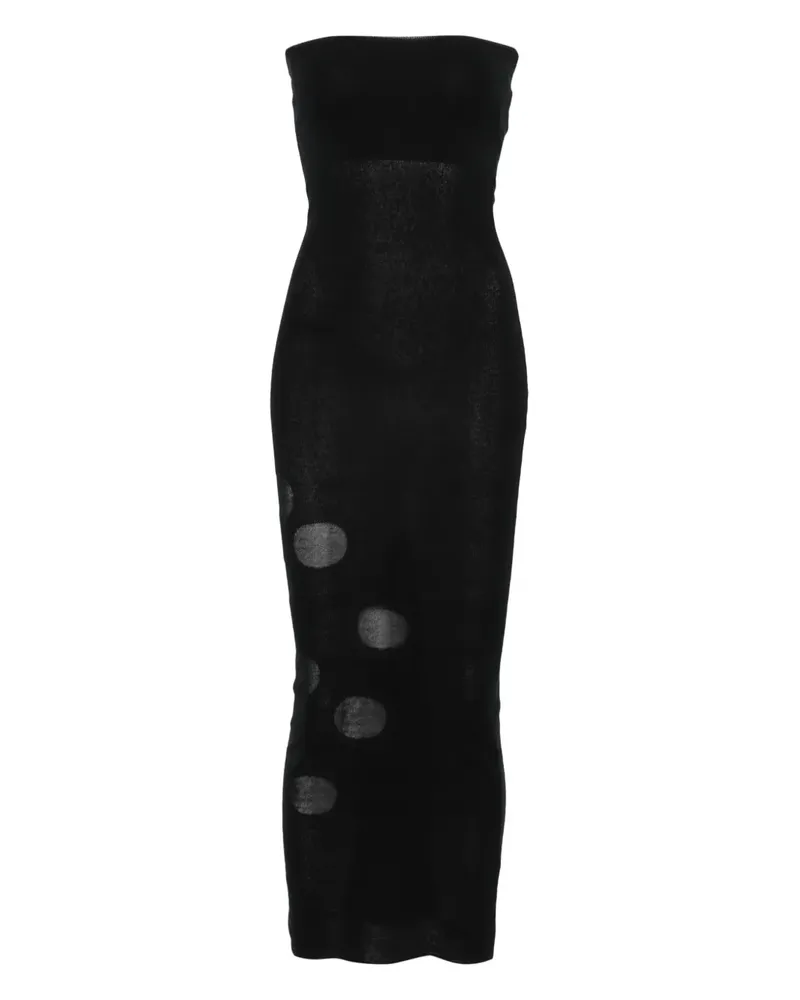 Paloma Wool Gestricktes Midikleid - Schwarz Schwarz