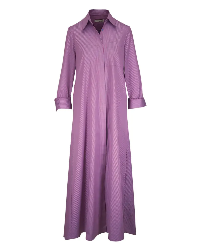 TWP Jenny striped shirt maxi dress - Violett Violett