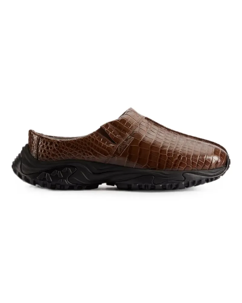 Clarks x Martine Rose Clog 1 leather mules - Braun Braun
