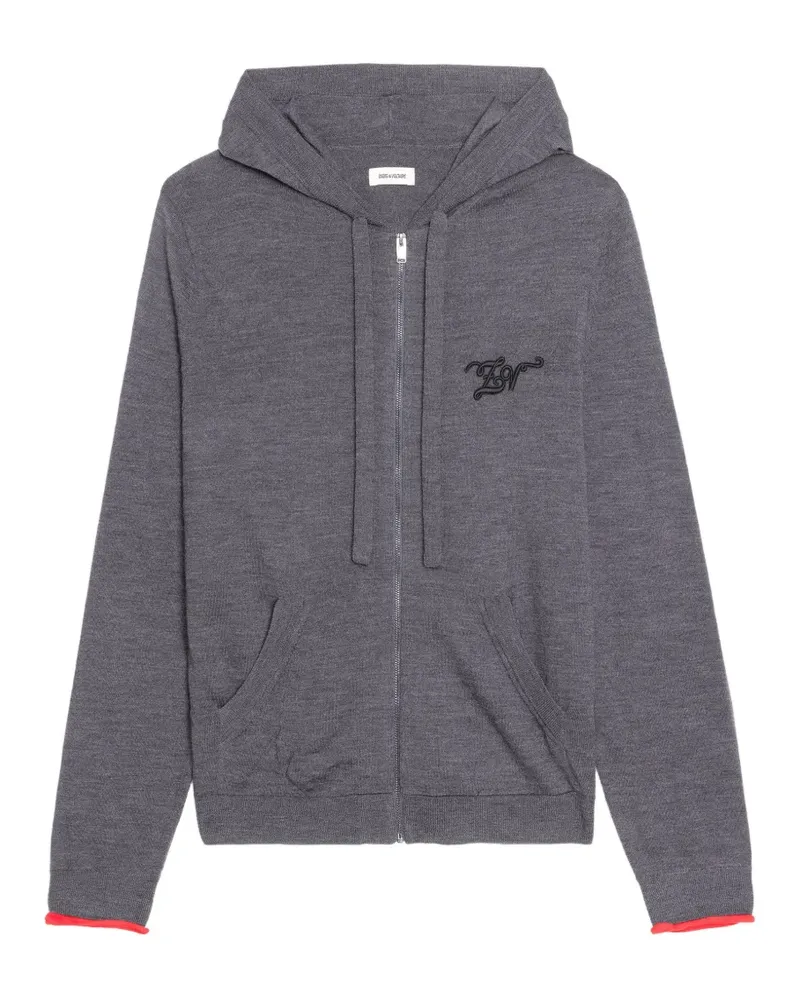 Zadig & Voltaire Hoodie mit doppelten Bündchen - Grau Grau